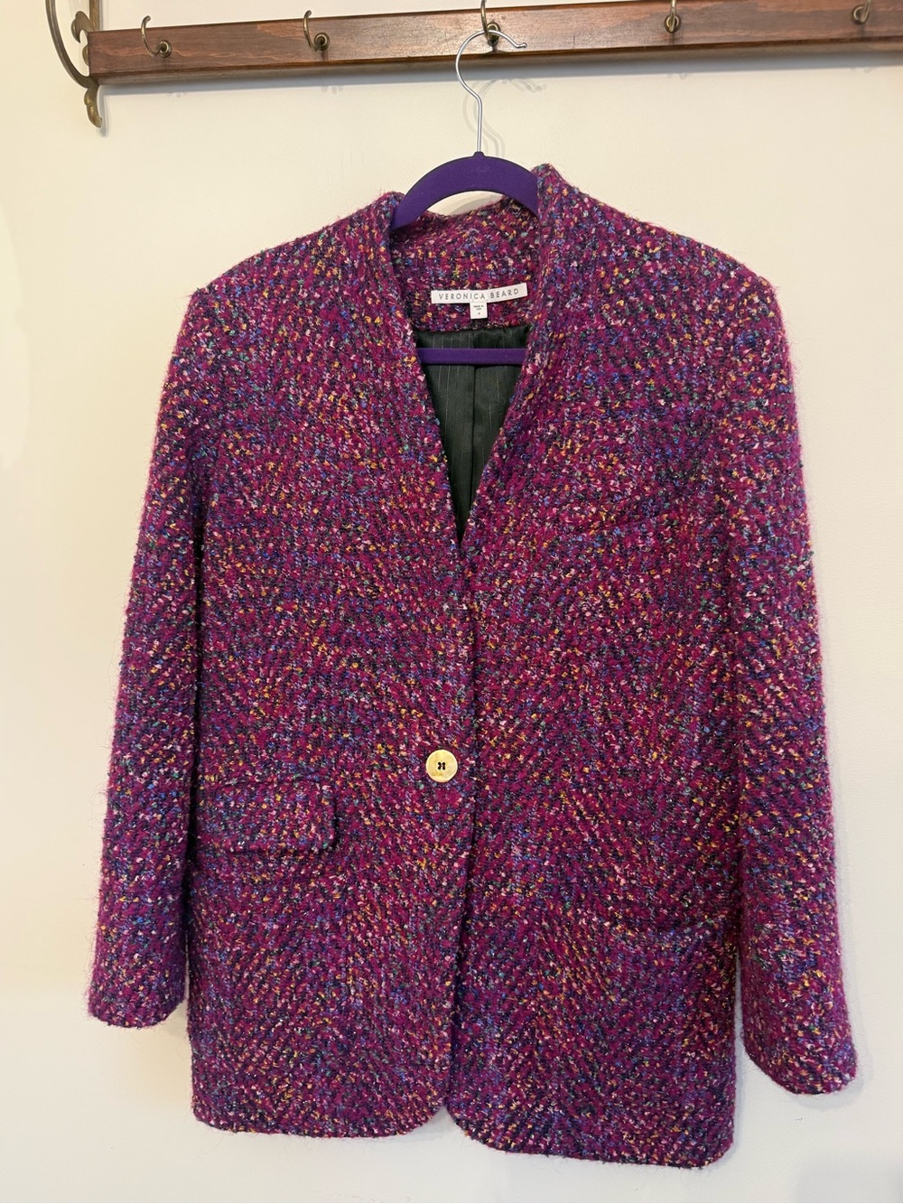 Veronica Beard Wool Blend Blazer size 4 but oversized